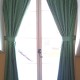 Curtains for arched window at Lincoln College