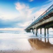 Bournemouth Beach with Boscombe Pier